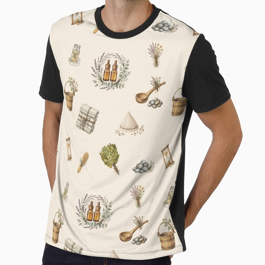 Sauna Ritual & Cold Plunge Watercolor Pattern Sauna Accessories by Neurospicy Trolls