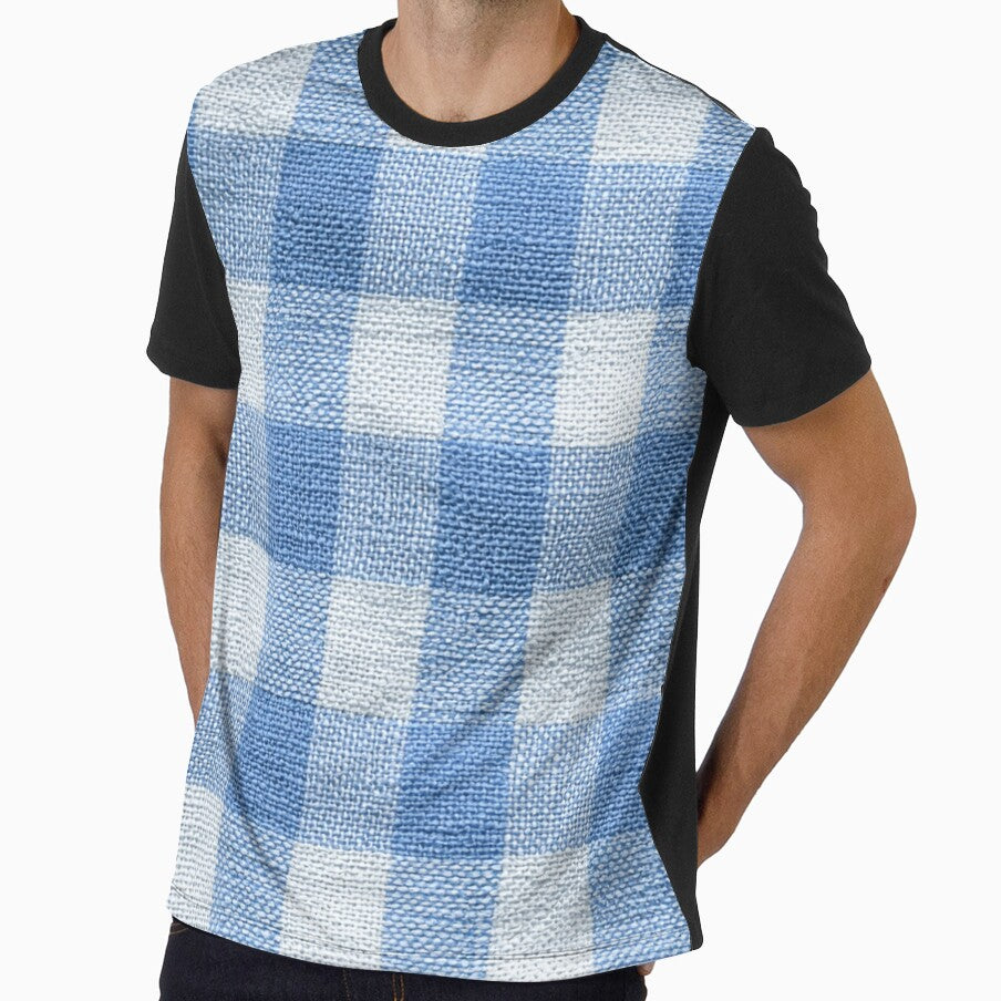 Light Blue Gingham Phone Case - Preppy Checkered Textile Pattern by PharaonicArtist