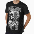 Coffee And Tattoos Gothic Tattooed Skeleton Girl Tattoo Ink by GrandeDuc