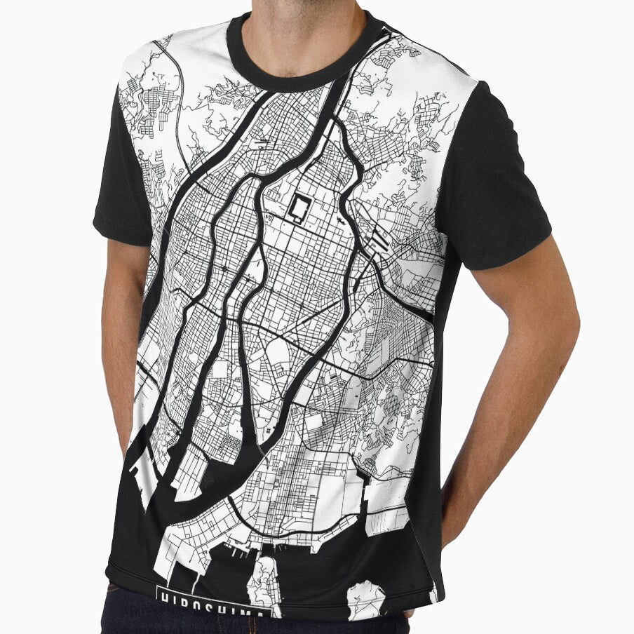 Hiroshima, Japan ny Street Map by InkistPrints