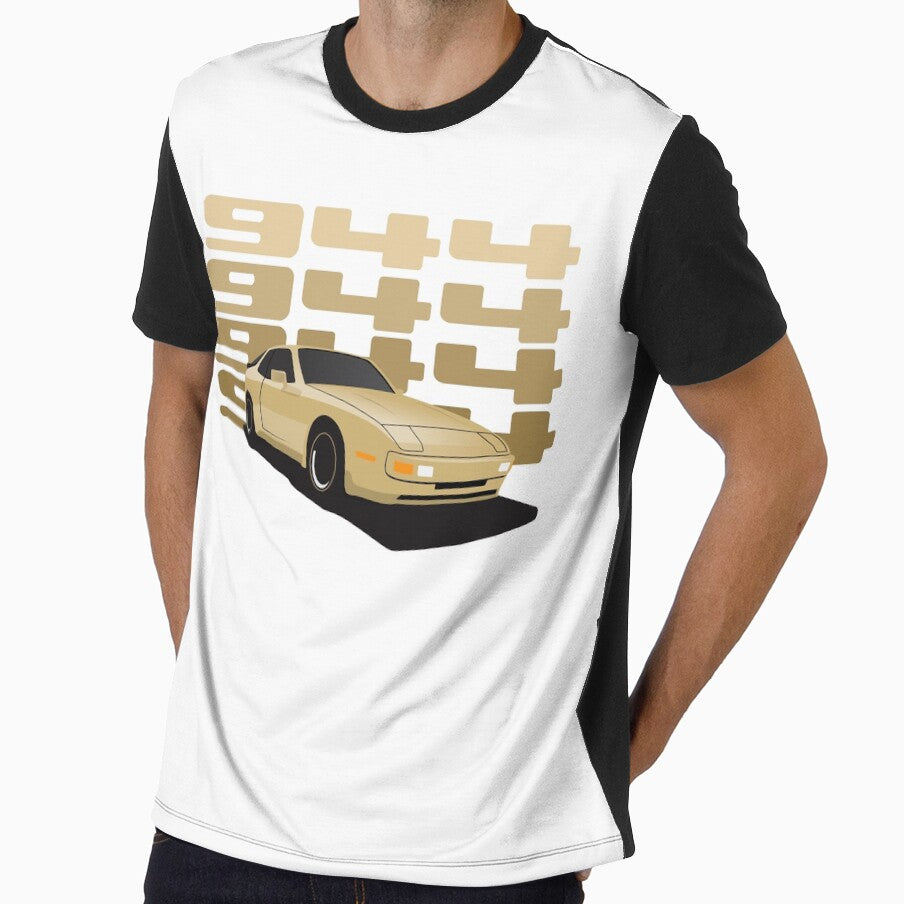 1986 Porsche 944 Gold illustration by blackdogshop