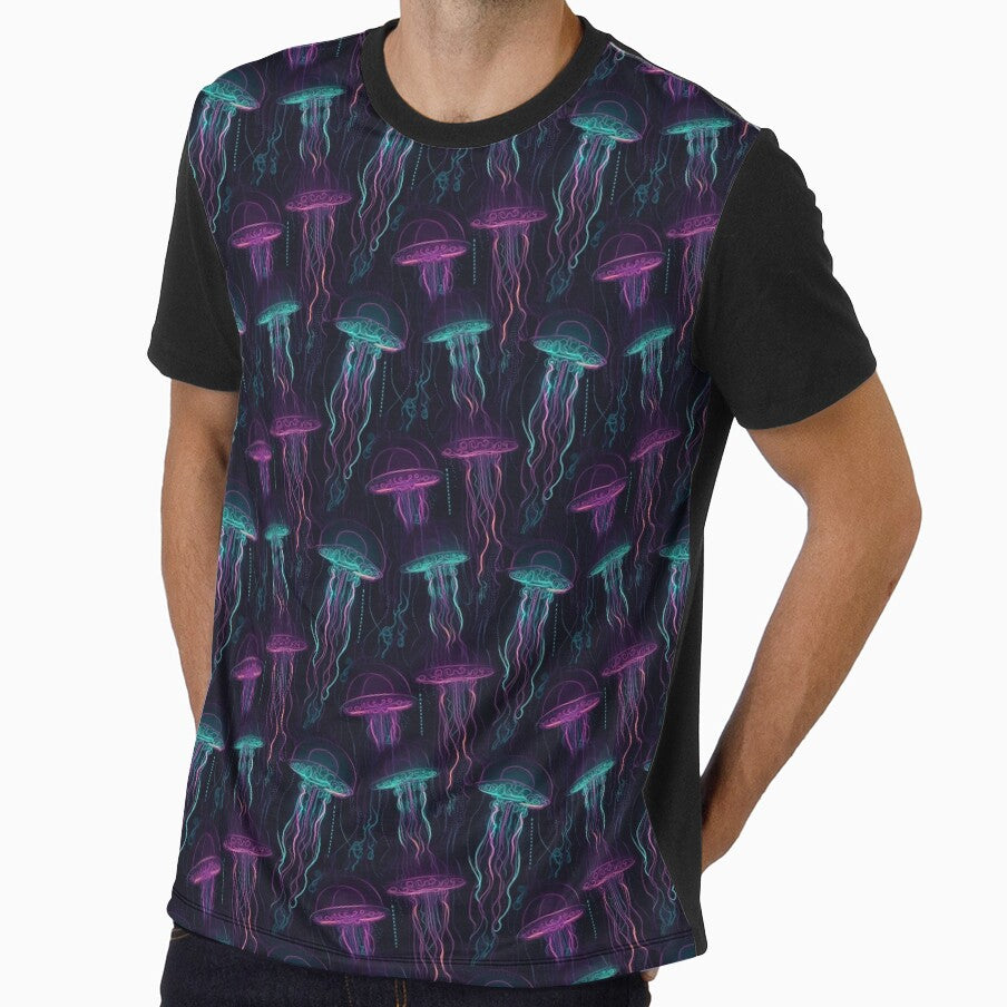 Neon Deep Sea Jellyfish by KitsoBerry