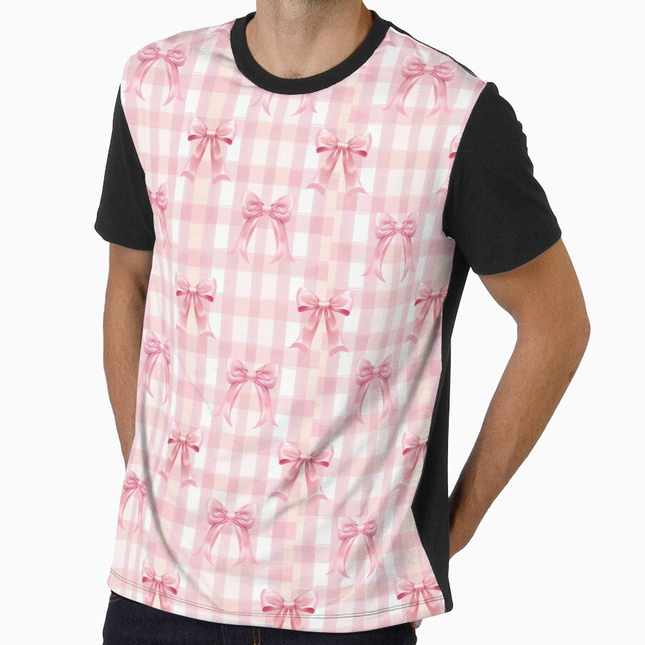 Coquette Pink Bow And White Pattern by ChaosReigns91