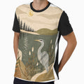 Bohemian Heron by MariaLouise-Art