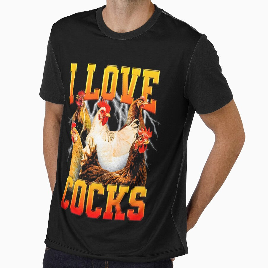 I Love Cocks Graphic by DankThreads