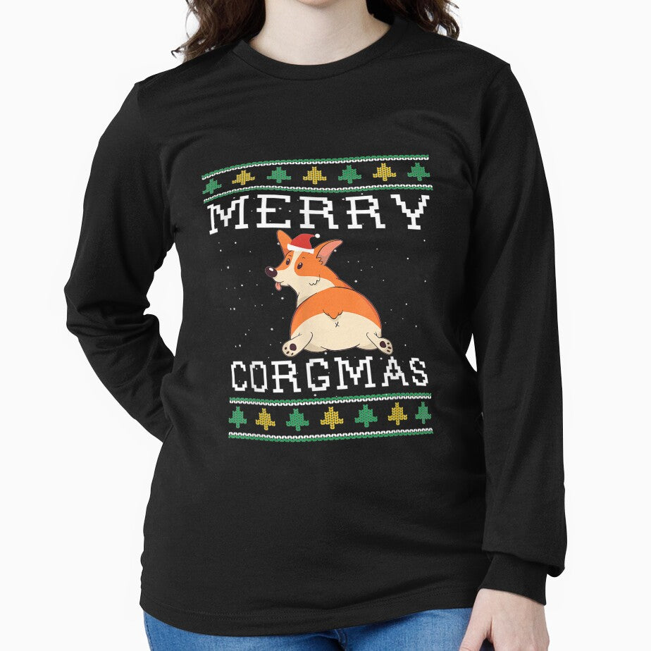 Corgi Butt Merry Corgmas Santa Dog Ugly Christmas Costume by maudean