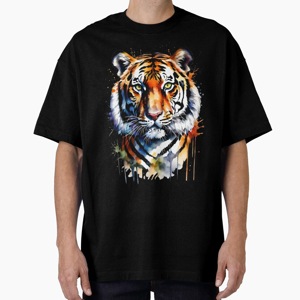 Colored Tiger Art by DegoPine  Art Studio
