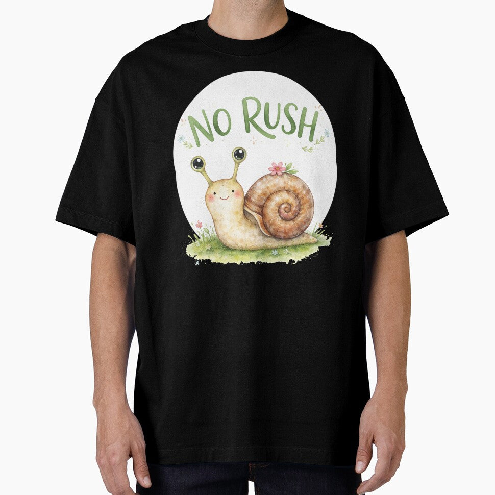 No Rush – Slow is also a pace – Cute snail illustration by Art by M.H.