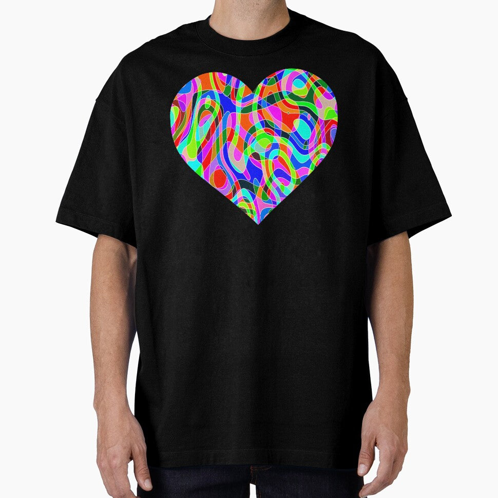Neon Glow Black Light Lava Lamp Rave Heart by willybadu