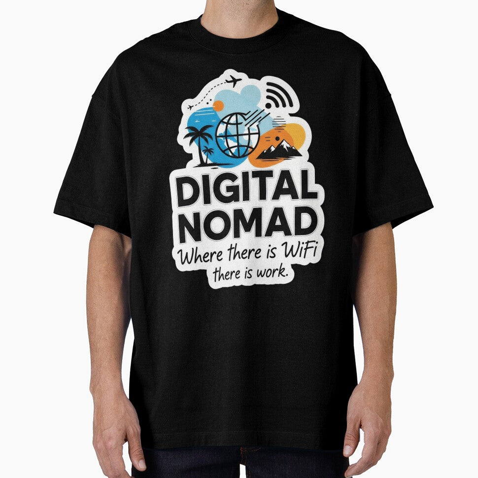 Digital Nomad- Where there is wifi there is work. by Funktastic Designs