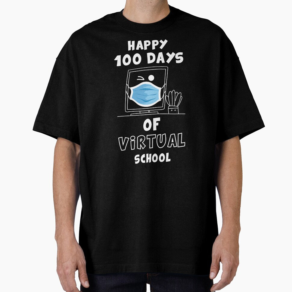 100 Days Of Virtual School funny gift for teacher student by Pexilus