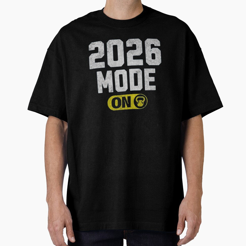 2026 Mode On Funny Fitness Kettlebell Art by GrafTeesLab