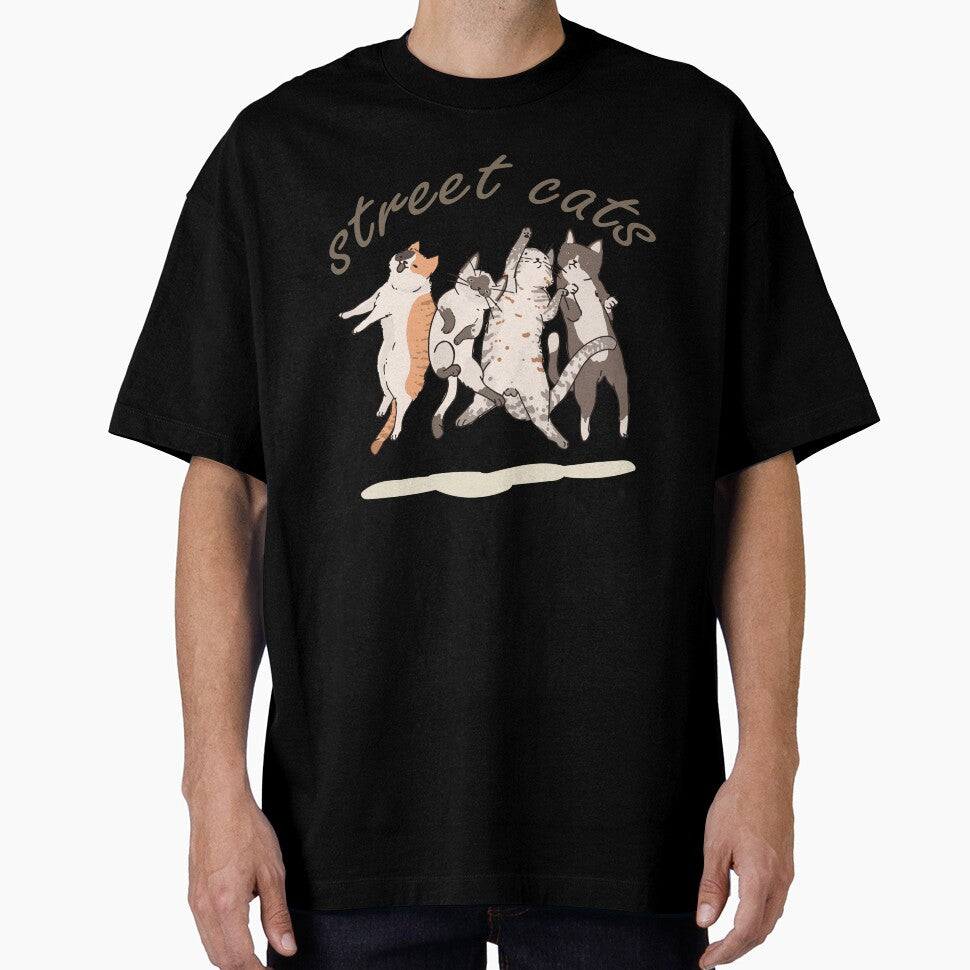 Cute street cats stiker and T-shirt by Ayoubtl2006