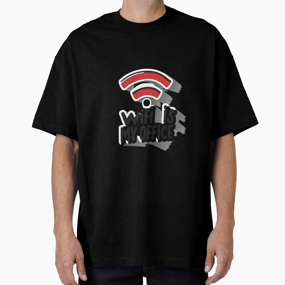 Wireless Office - Comic Style WiFi Signal Design by NiftyWrx