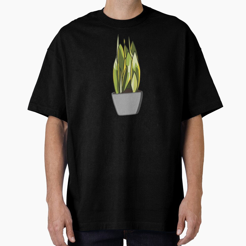 Minimalist Snake Plant Sticker – Sansevieria Houseplant Illustration by VectorsbyV