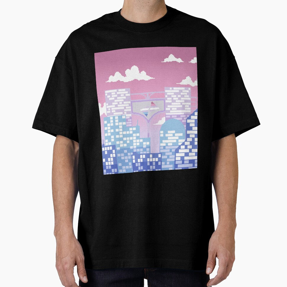 Pixel Bigender Pride City by MetallicWings15