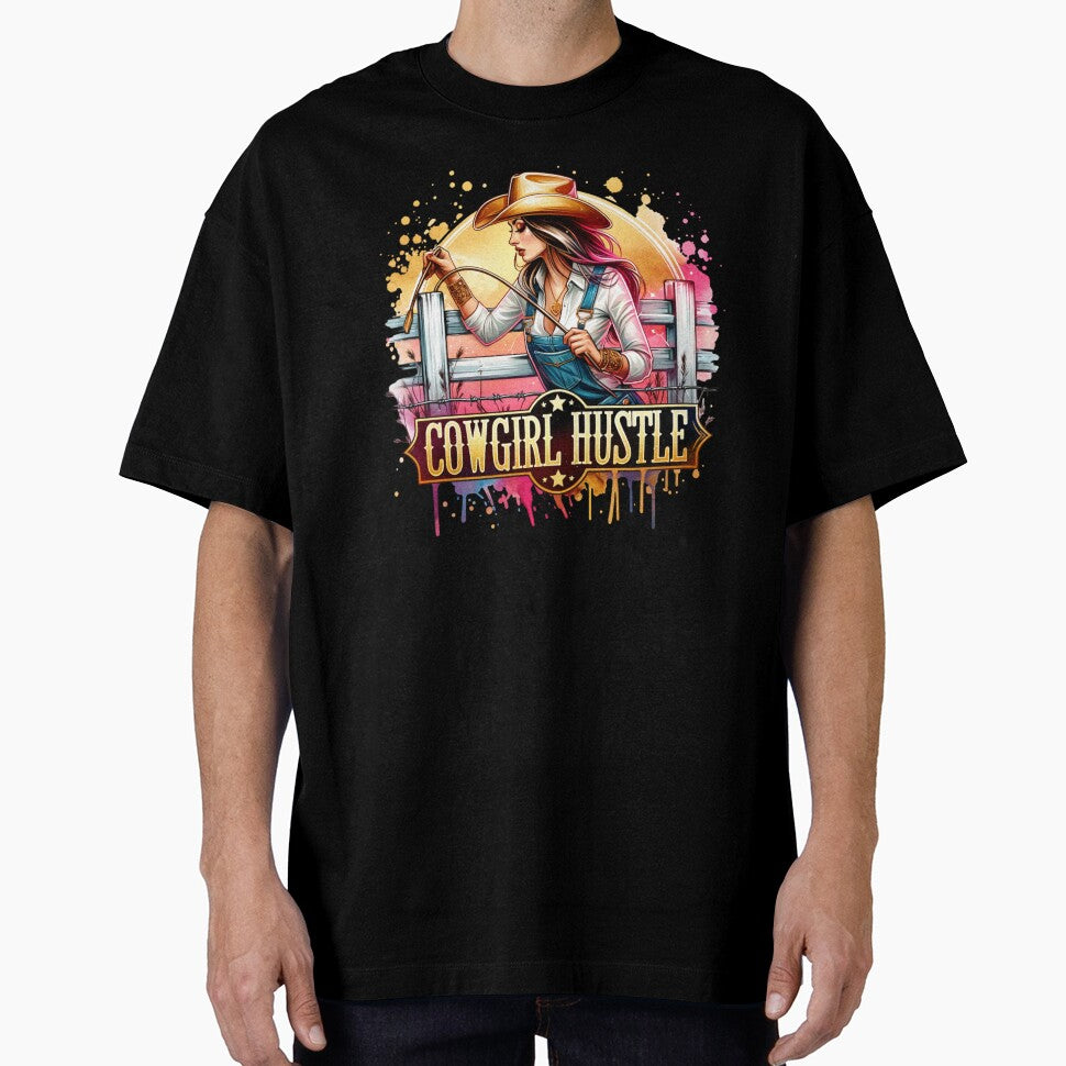 Cowgirl Hustle: T-shirt, Mug, Sticker & More by artedigital99