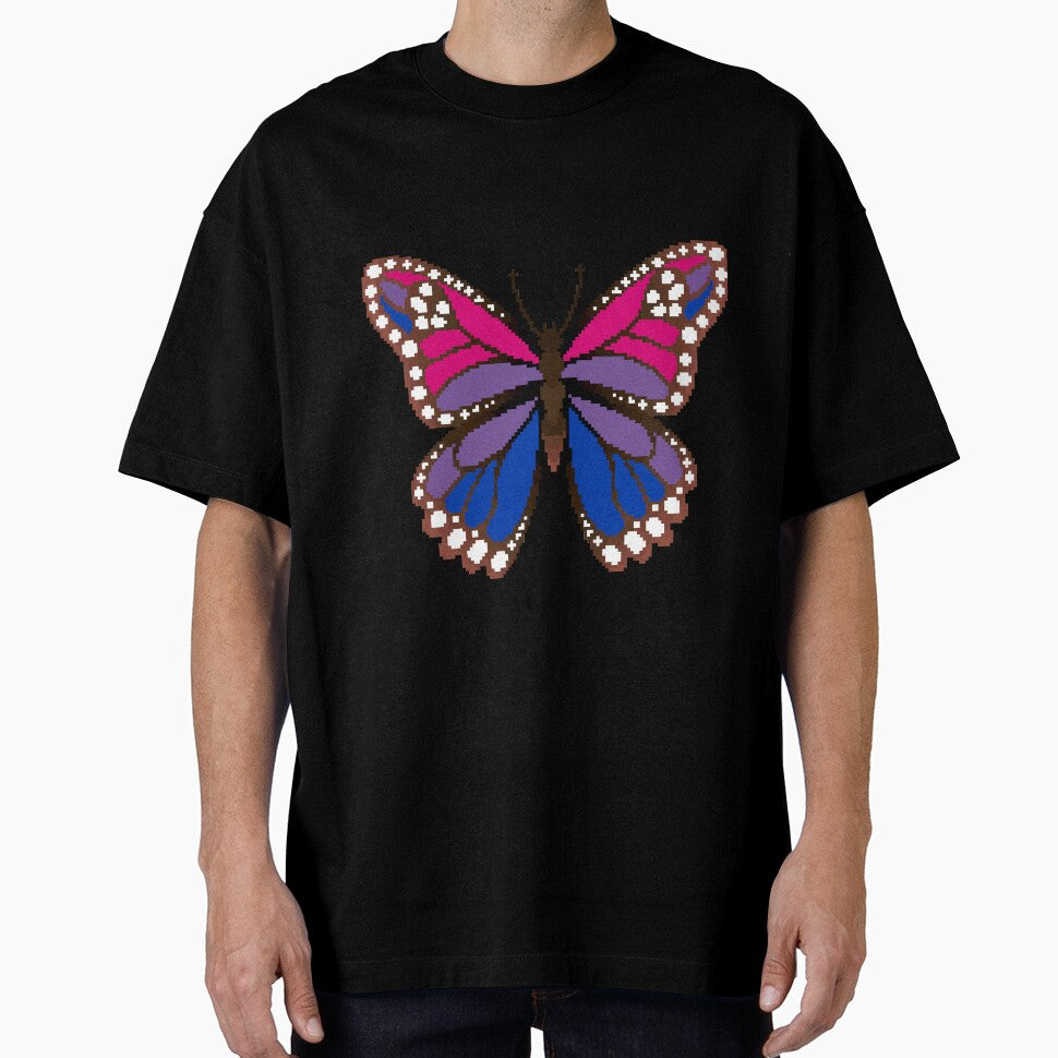 Bi Pride Butterfly by MetallicWings15