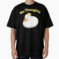 No Thoughts Head Empty Cute Duck with Flower by DigitalGlade