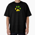 Green/yellow gradient paw print by Camilla Wynter