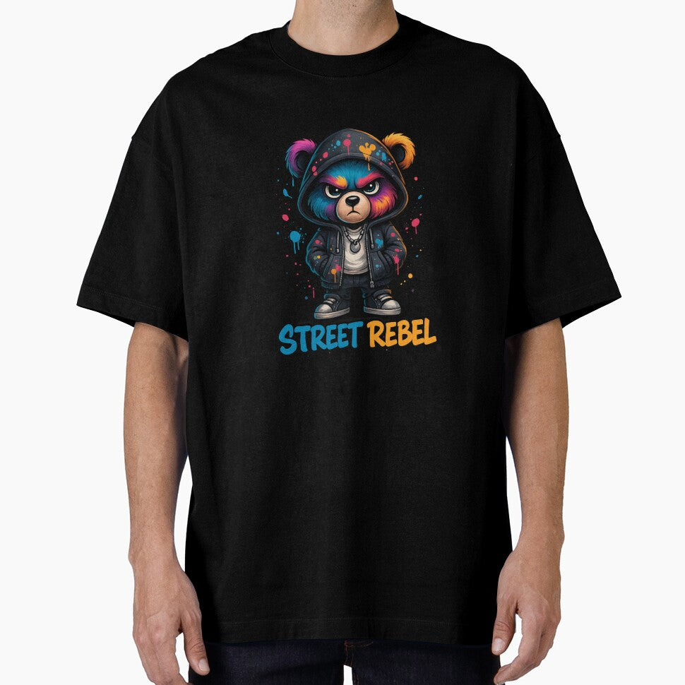 Street Rebel Bear – Energetic Graffiti Bear by Mim's création