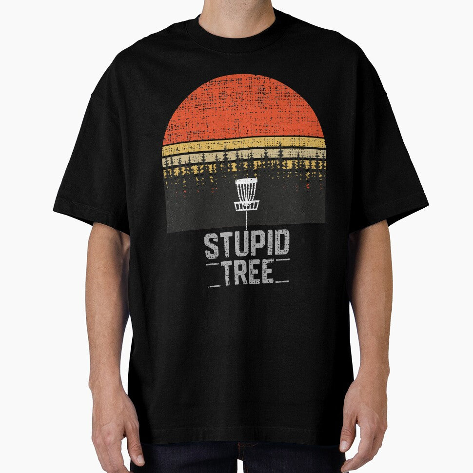 Stupid Tree Funny Frisbee Disc Golf T-Shirt Tee Gift by mrsmitful