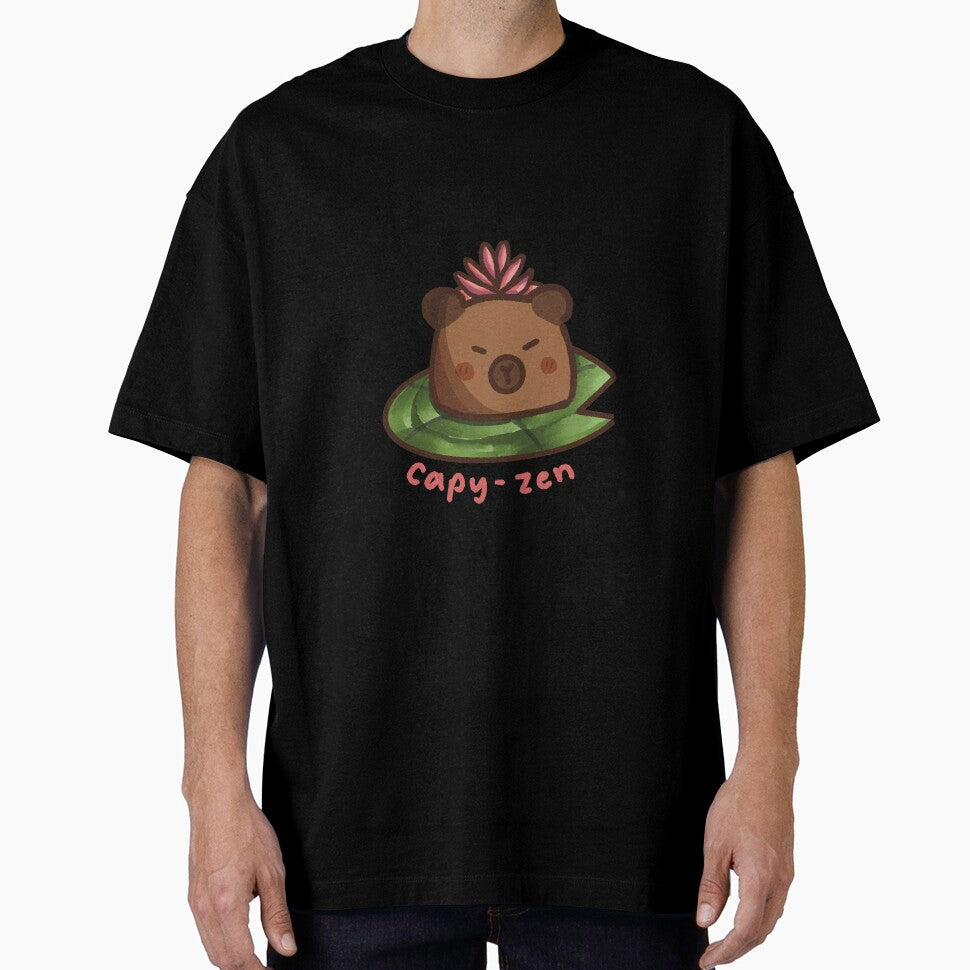 Zen Capybara Lotus Lilypad by YanxiArts