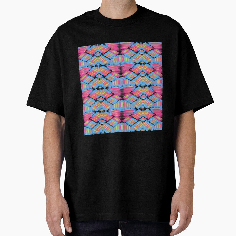 Colorful symmetrical striped patterns by RavenAMarie