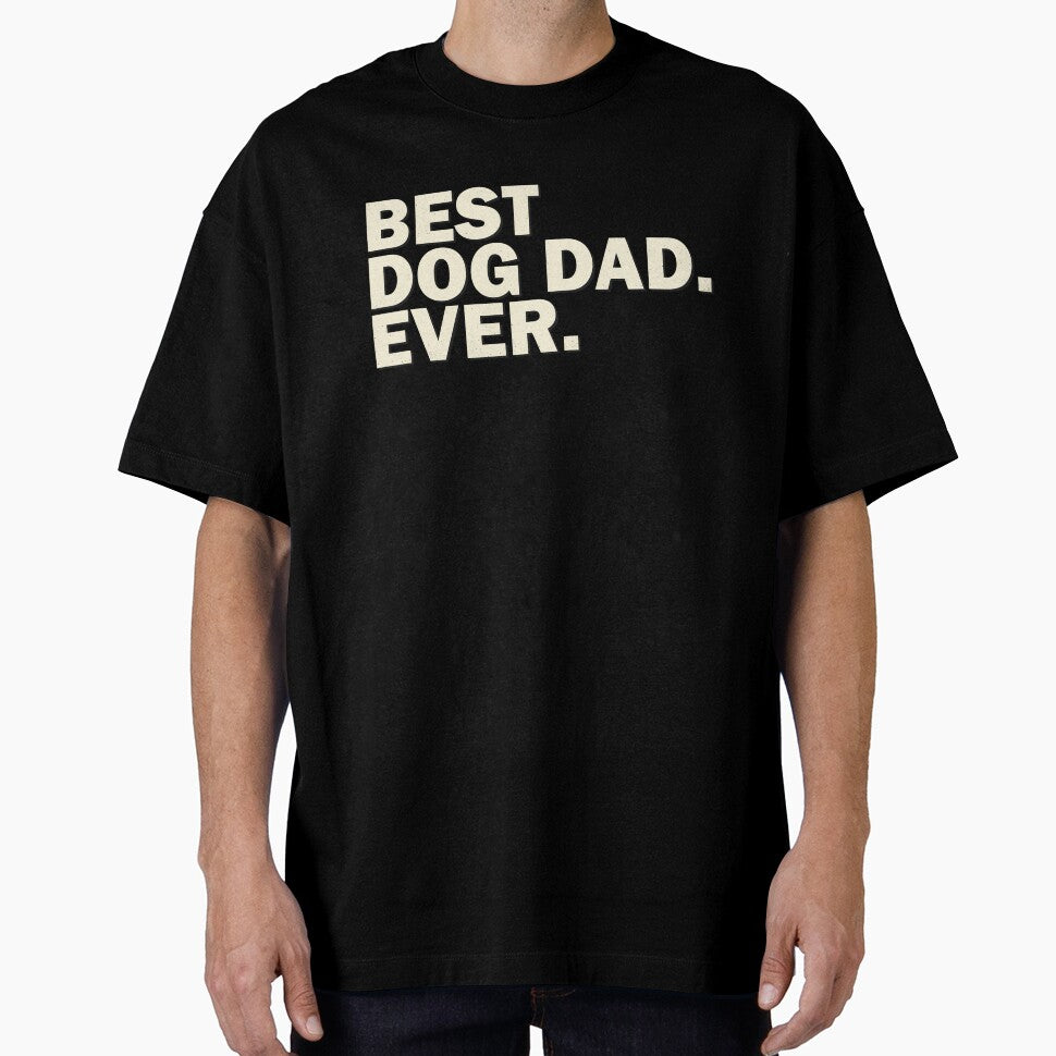 Best Dog Dad Ever Minimalist Text by SoyLamderma