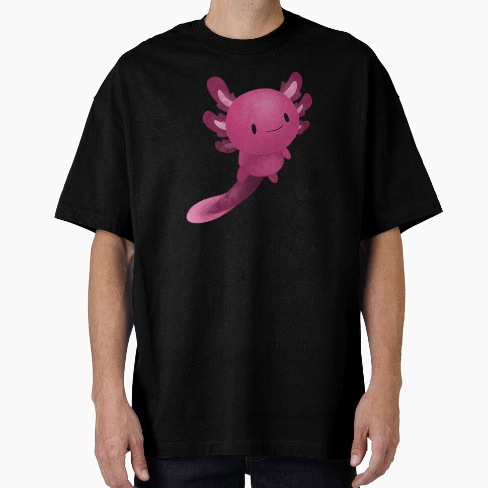 Pink Axolotl Cute Animal by NinniSilver