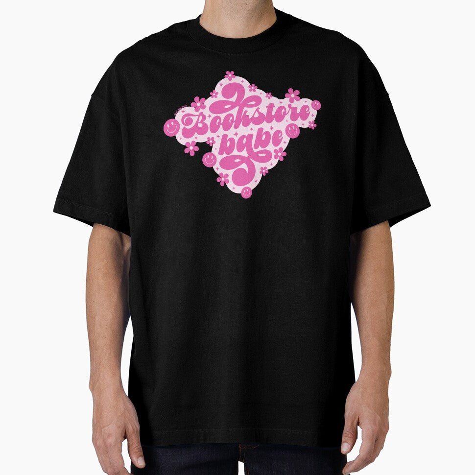 Bookstore Babe / Groovy Daisies Flowers in Hot Pink Bookish Quotes Book Nerd Aesthetic Gifts Kindle Enthusiasts Throne Of Glass Tbr by Latinoladas