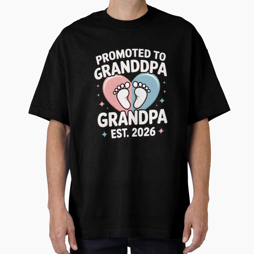 Copy of Promoted to Grandpa Est. 2026 Baby Announcement Grandpa by MizoX7