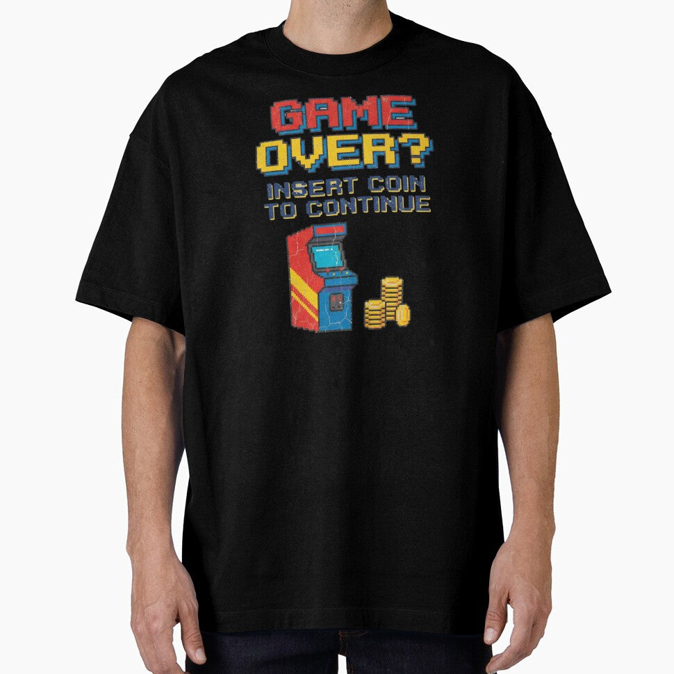 Game Over? Insert Coin To Continue — Retro Arcade Pixel Art by Afridi Art House