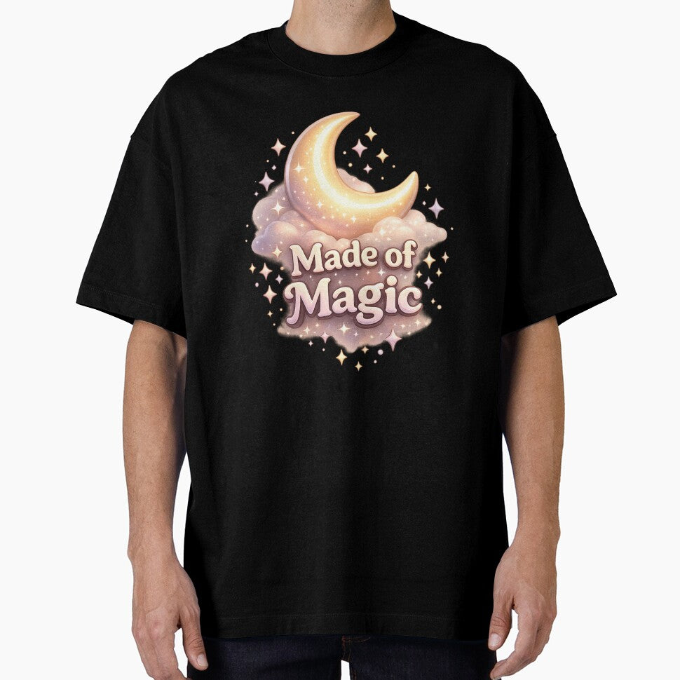 Made of Magic Moon – Soft Aesthetic Celestial Kawaii Dreamy Night Design by MartBook