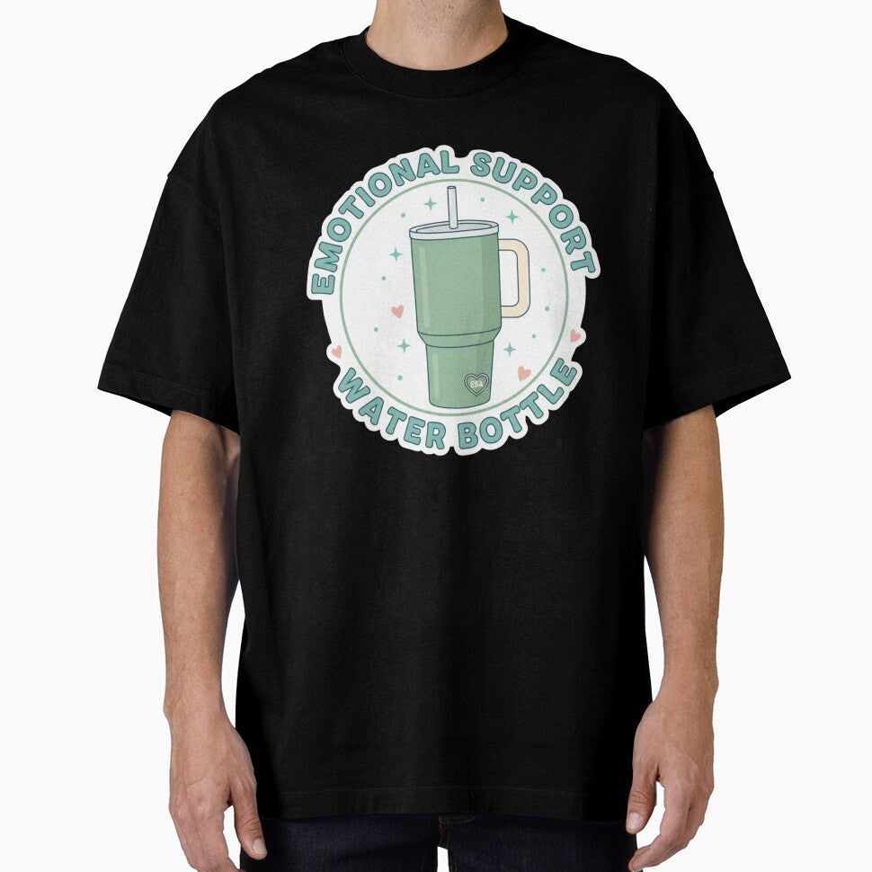 Emotional Support Water Bottle Sticker - Hydration Reminder Stanley Cup Hydroflask Funny by RealVibeVault