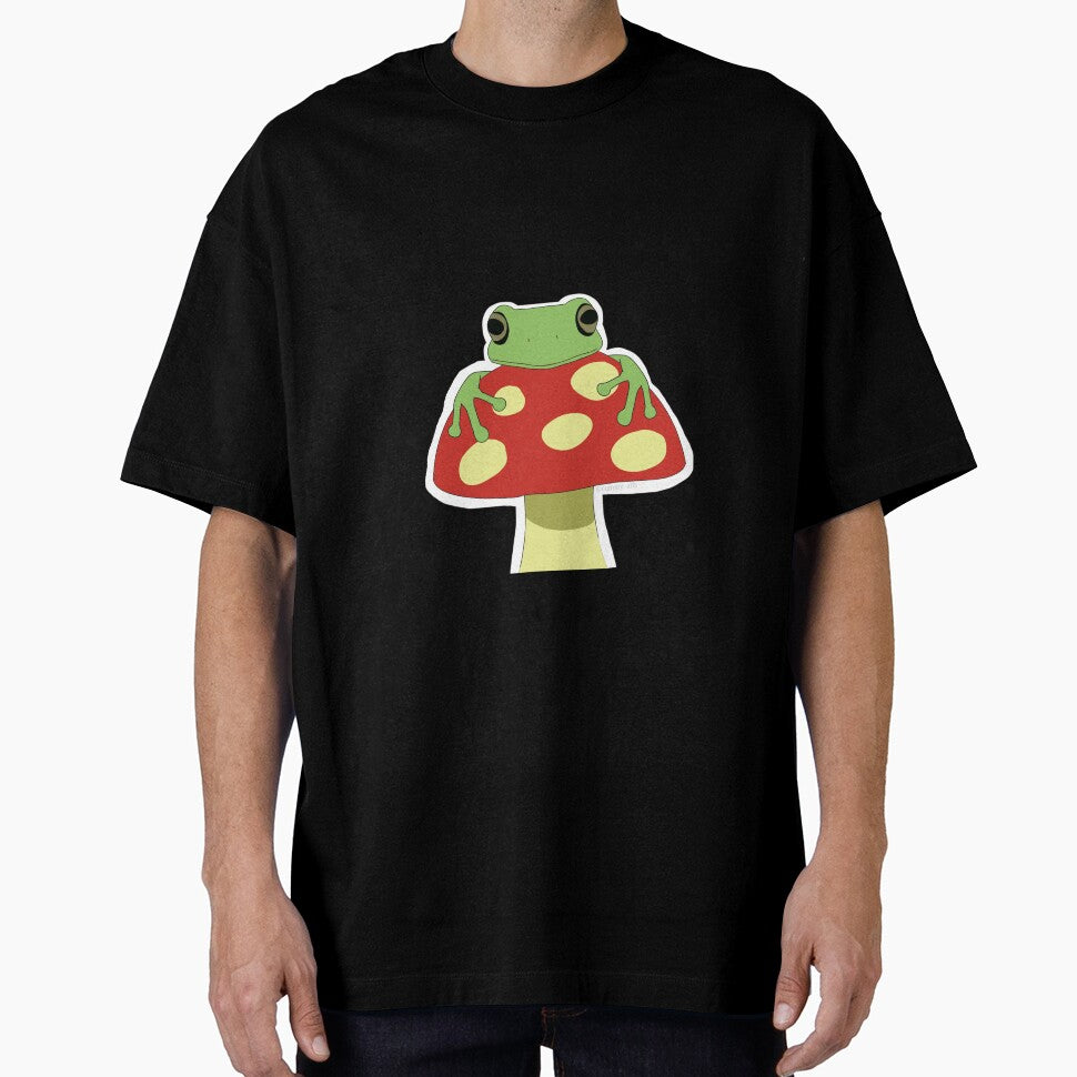 Frog on Mushroom by CammyArts