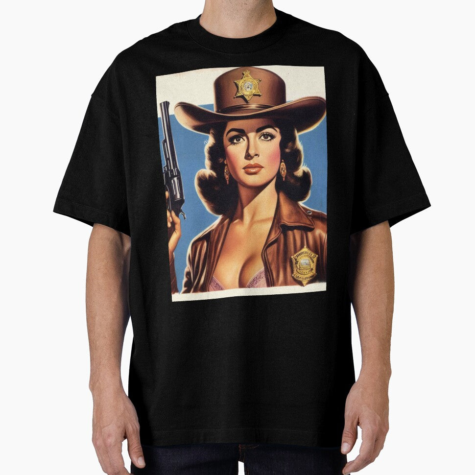 Sheriff Cowgirl Pinup by PulpVintage