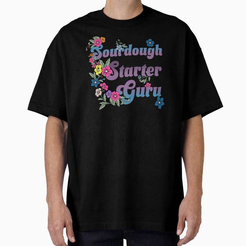 sourdough starter guru- Floral Retro Baking Design by TSOL5