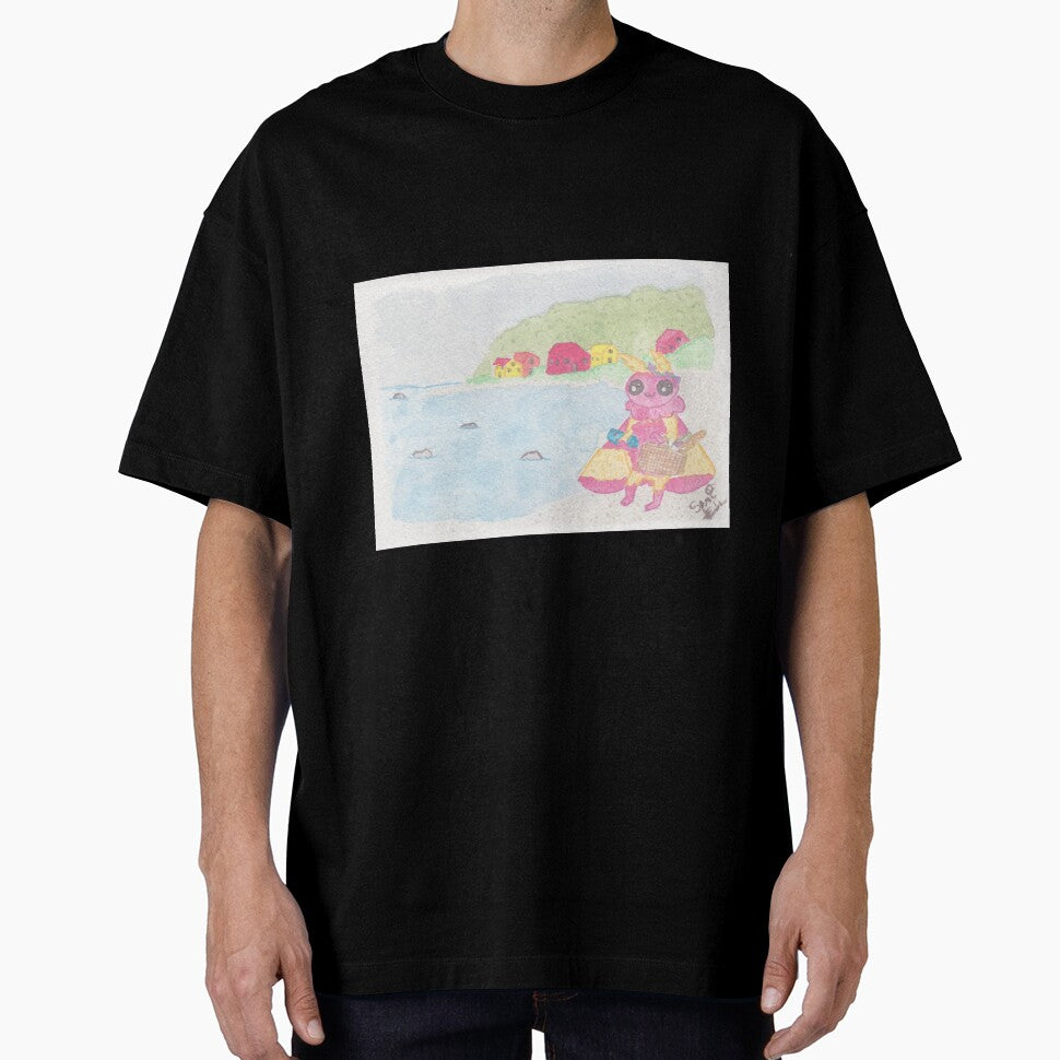 Rosy Maple Mothman Goes to the Beach by Sami Kelsh