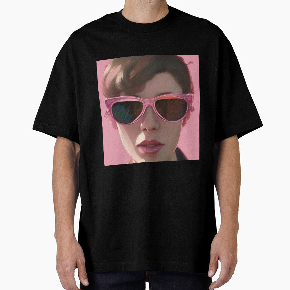 Portrait of Woman with Pink Sunglasses by katiebca2
