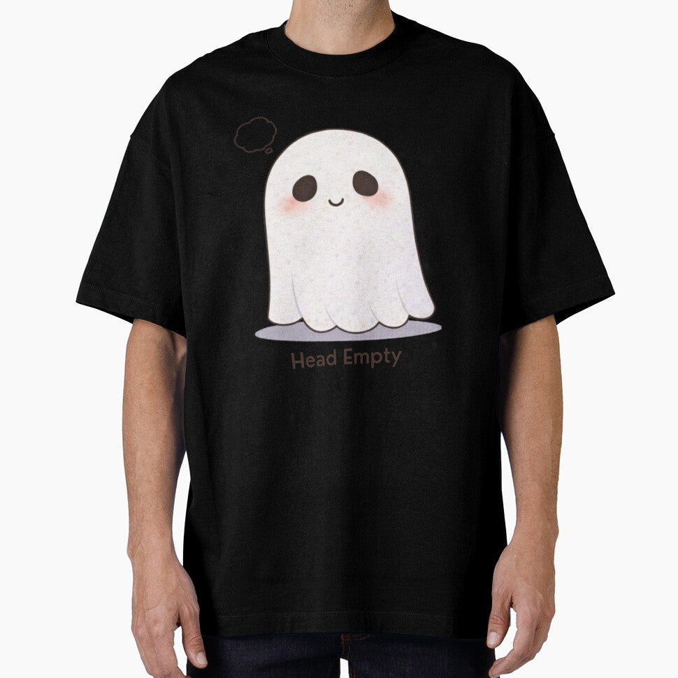 No Thoughts Head Empty Ghost | Cute Kawaii Aesthetic | Meme Mood Design by The Mood Index
