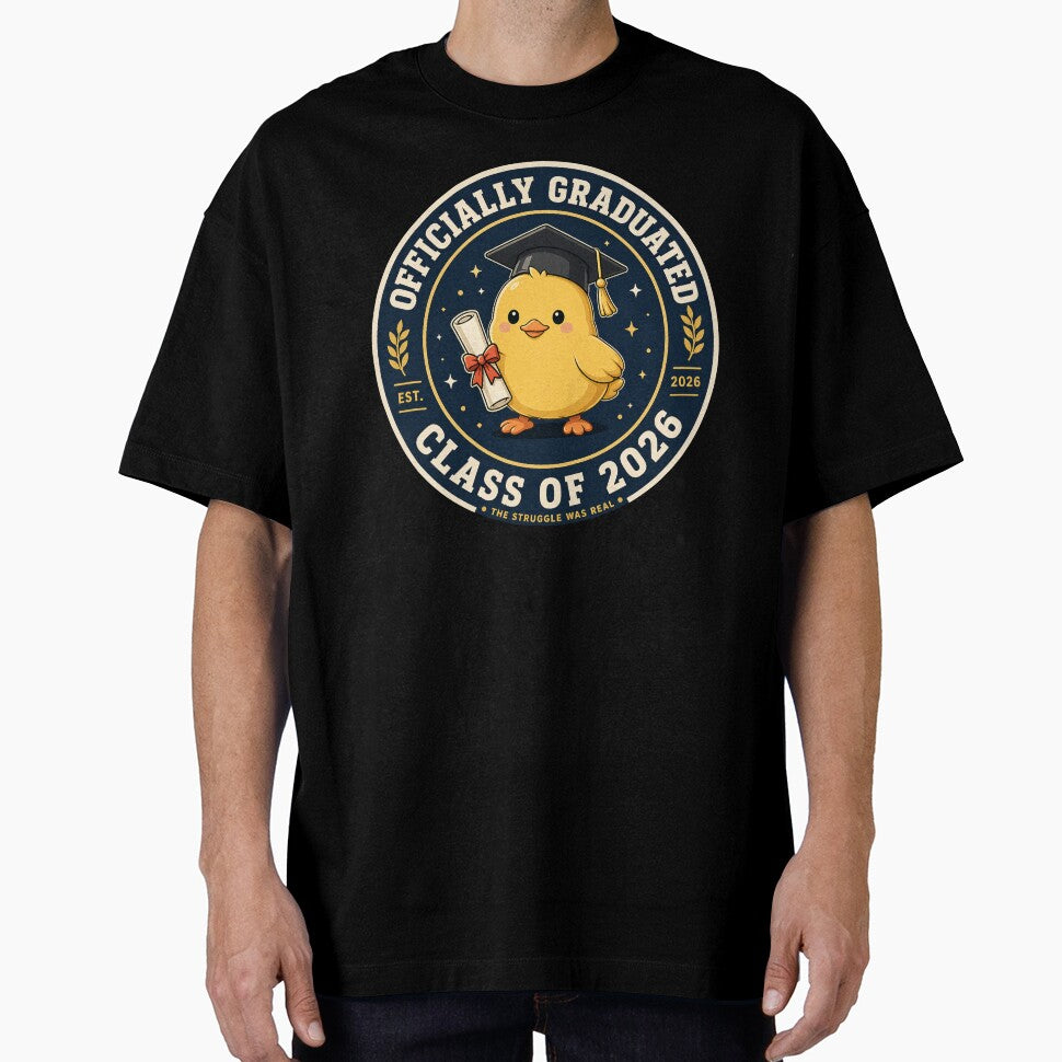Funny Graduation Chick Class of 2026 – Officially Graduated Cute College Gift by Serene Whiskers
