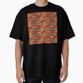 Authentic Bogolan pattern yellow red green by Wolagno