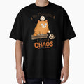 No Thoughts Just Chaos Funny Orange Cat by Inspirahawke