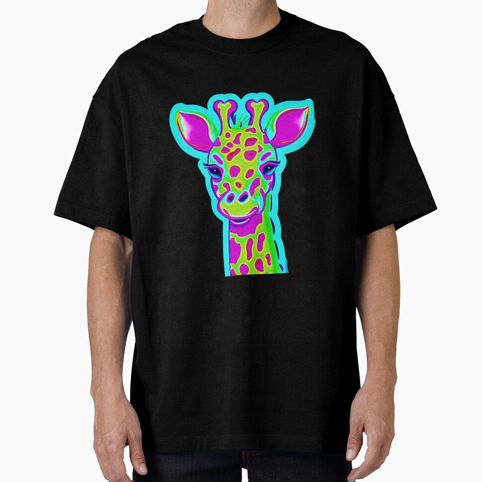 80s Neon Giraffe by RachelRebel