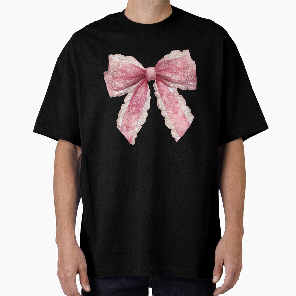 Pink lace bow by MendaciousMina