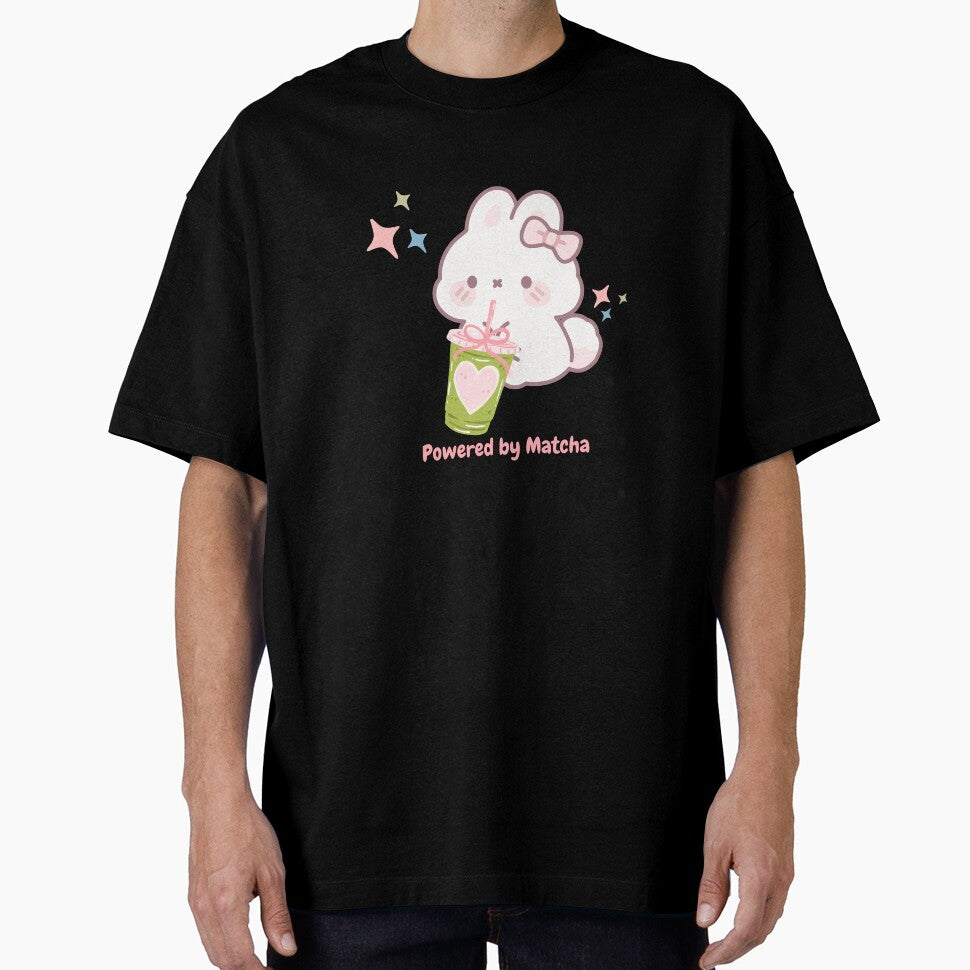 Powered by Matcha Cute Bunny | Kawaii Matcha Lover Design by Nada Mohamed