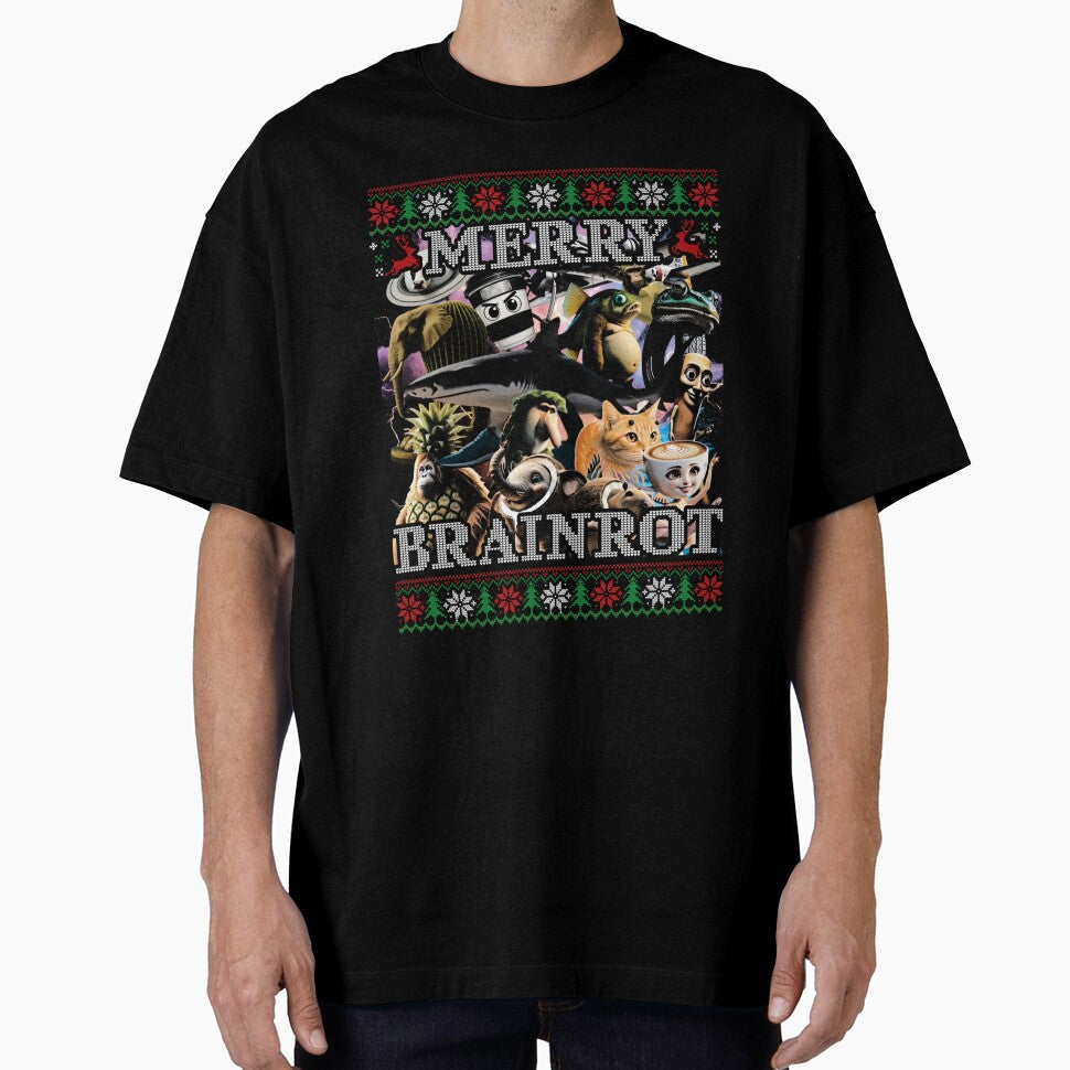 The Ultimate "Brainrot" Ugly Christmas Sweater Design by Krasnovaovaova