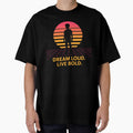 Dream Loud Live Bold – Retro Synthwave Sunset Design by NarpLTD
