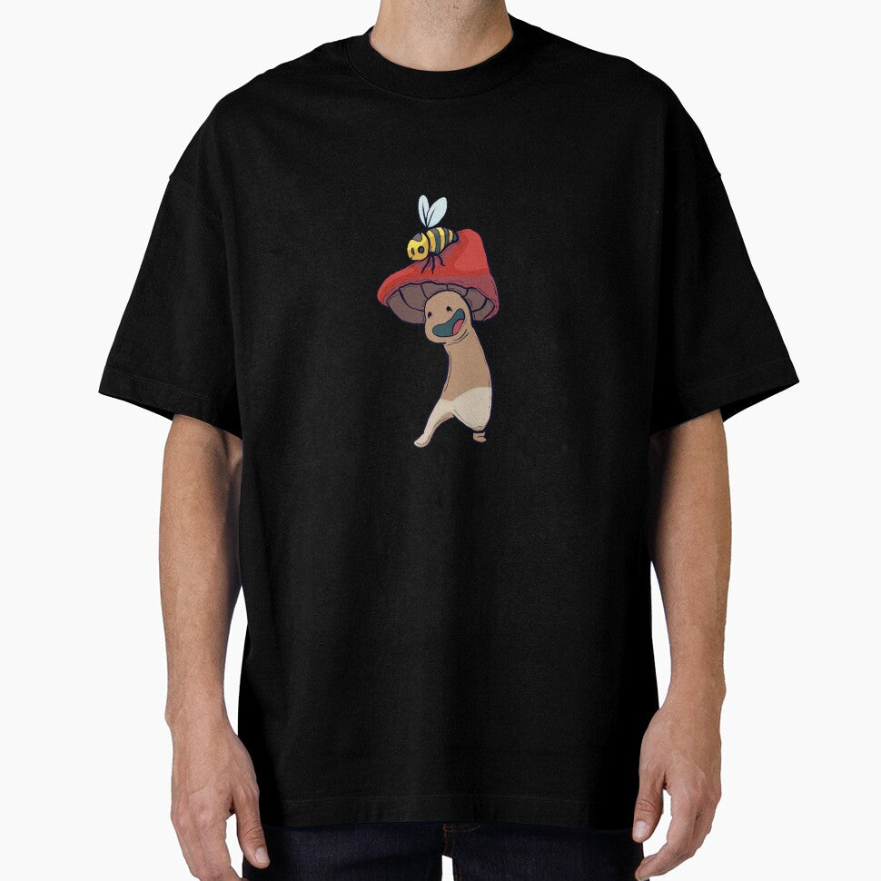 Mushroom Boy and Bee by TimSmithBuisset